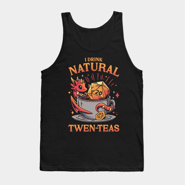 D20 Tea Time - Roleplayer Drink Tank Top by Snouleaf